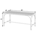 Tobias 40 in. W Outdoor Rectangular Rattan Dining Bench by Butler Specialty Company
