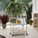 Tobias 24 in. W Outdoor Rattan and Metal 3 Tier Bar Cart by Butler Specialty Company
