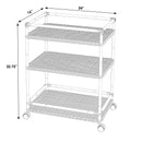 Tobias 24 in. W Outdoor Rattan and Metal 3 Tier Bar Cart by Butler Specialty Company