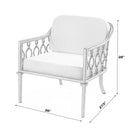 Southport Outdoor 26 in. W Iron Upholstered Lounge Chair by Butler Specialty Company