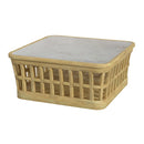 Monhegan Outdoor 42.25 in. W Teak and Marble Coffee Table by Butler Specialty Company