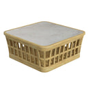 Monhegan Outdoor 42.25 in. W Teak and Marble Coffee Table by Butler Specialty Company