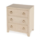 Bar Harbor 25 in. W Rectangular Raffia 3 Drawer Nightstand by Butler Specialty Company