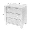 Bar Harbor 25 in. W Rectangular Raffia 3 Drawer Nightstand by Butler Specialty Company