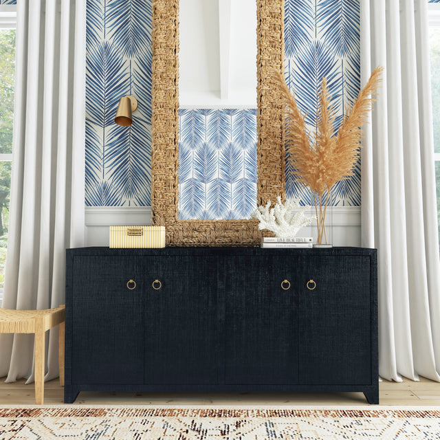 Bar Harbor 70 in. W Rectangular Raffia 4 Door Sideboard by Butler Specialty Company