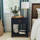 Bar Harbor 24 in. W Rectangular Raffia 1 Drawer Nightstand with Lower Open Shelf by Butler Specialty Company
