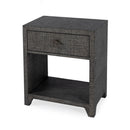 Bar Harbor 24 in. W Rectangular Raffia 1 Drawer Nightstand with Lower Open Shelf by Butler Specialty Company