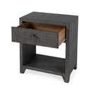 Bar Harbor 24 in. W Rectangular Raffia 1 Drawer Nightstand with Lower Open Shelf by Butler Specialty Company