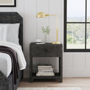 Bar Harbor 24 in. W Rectangular Raffia 1 Drawer Nightstand with Lower Open Shelf by Butler Specialty Company