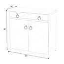 Lark 31 in. W Rectangular Wood Accent Storage Cabinet with 1 Drawer and 2 Doors by Butler Specialty Company
