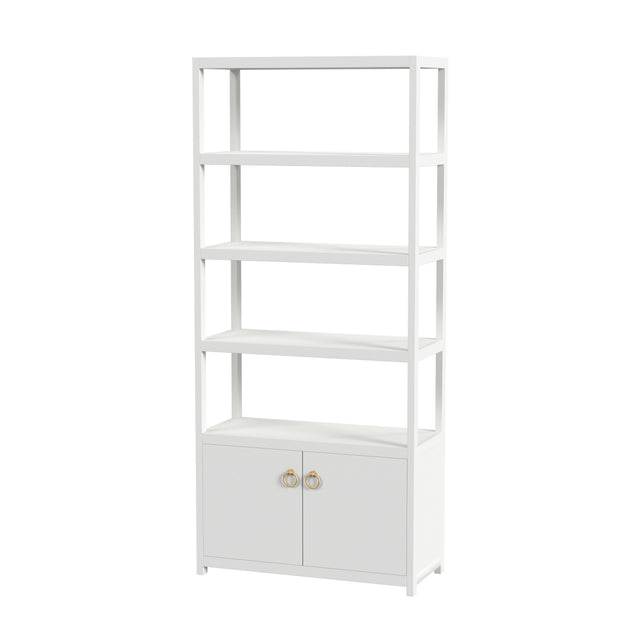 Lark 32 in. W x 72 in. H Wood 4 Tier Etagere Bookcase by Butler Specialty Company