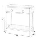Lark 30 in W Rectangular Wood 1Drawer Nightstand with Lower Open Shelf by Butler Specialty Company