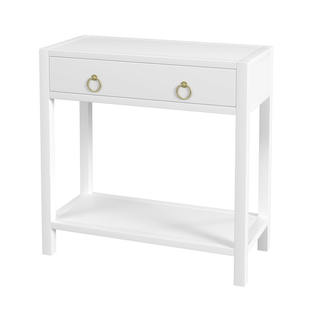 Lark 30 in W Rectangular Wood 1Drawer Nightstand with Lower Open Shelf by Butler Specialty Company