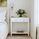 Lark 30 in W Rectangular Wood 1Drawer Nightstand with Lower Open Shelf by Butler Specialty Company