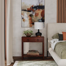 Lark 30 in W Rectangular Wood 1Drawer Nightstand with Lower Open Shelf by Butler Specialty Company