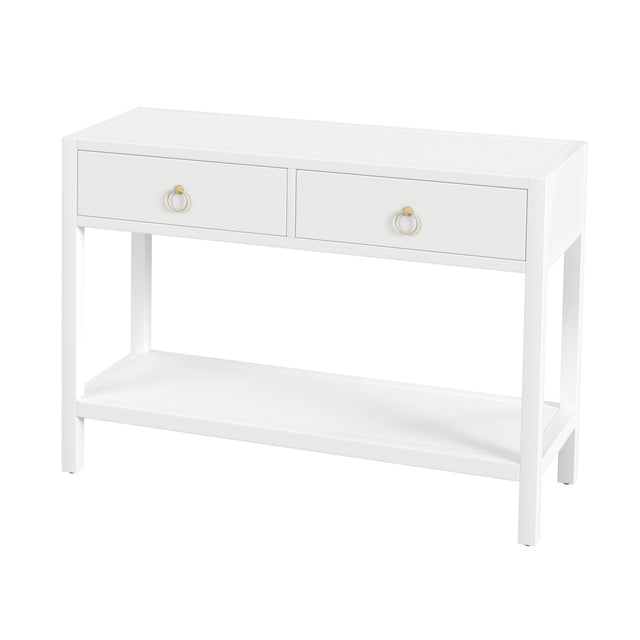 Lark 44 in. W Rectangular Wood 2 Drawer Console Table with Lower Open Shelf by Butler Specialty Company