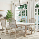 Danielle 66 in. W Rectangular Marble Top Double Pedestal Dining Table by Butler Specialty Company