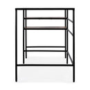 Jensen 66 in. W Rectangular Iron and Wood Writing Desk with Shelves by Butler Specialty Company