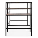 Jensen 66 in. W Rectangular Iron and Wood Writing Desk with Shelves by Butler Specialty Company