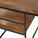 Jensen 66 in. W Rectangular Iron and Wood Writing Desk with Shelves by Butler Specialty Company