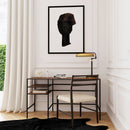 Jensen 66 in. W Rectangular Iron and Wood Writing Desk with Shelves by Butler Specialty Company