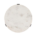 Freya 11.5 in. W Round Marble and Iron Side Table by Butler Specialty Company