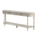Danielle 65 in. W Rectangular Wood 2 Drawer Console Table with Lower Open Shelf by Butler Specialty Company