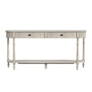 Danielle 65 in. W Rectangular Wood 2 Drawer Console Table with Lower Open Shelf by Butler Specialty Company