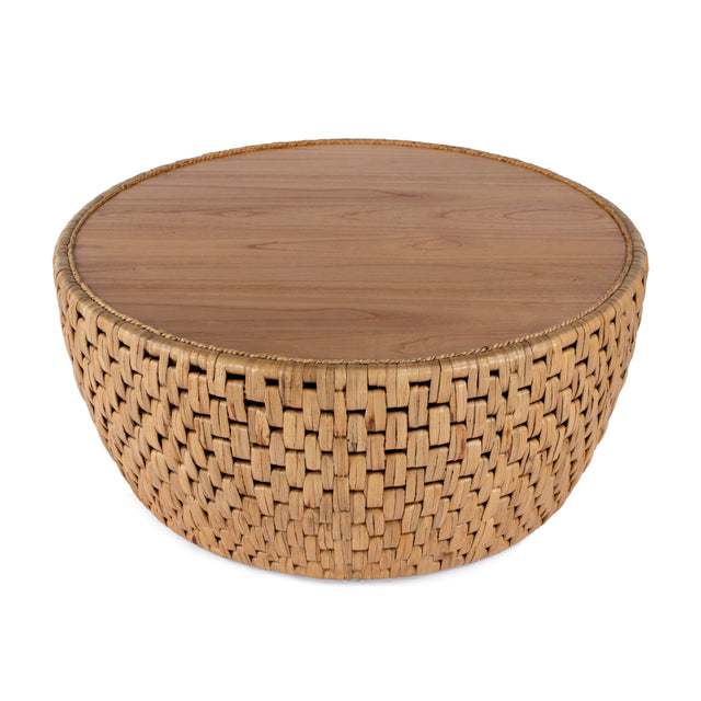 Captiva 42 in. W Round Rattan Drum Coffee Table by Butler Specialty Company