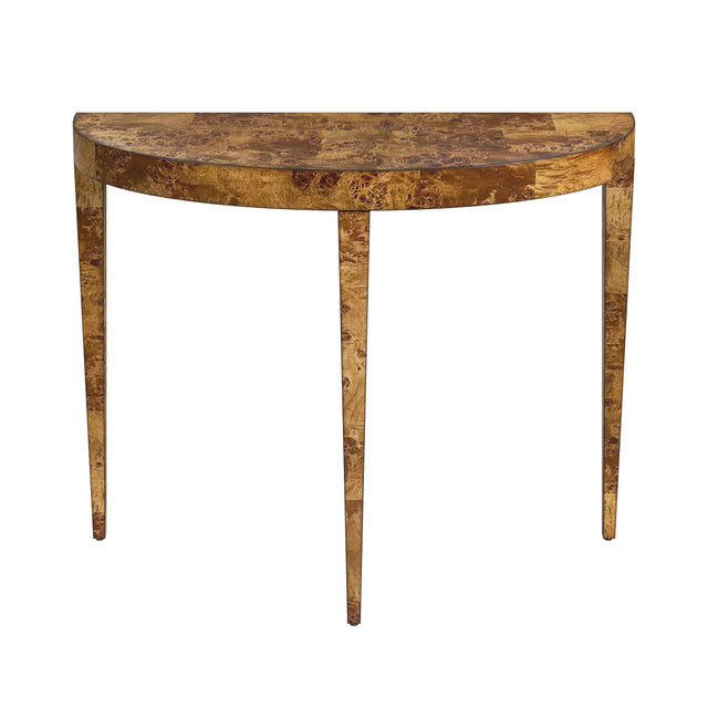 Ingrid 36 in. W Demilune Wood Traditional Burl Console Table by Butler Specialty Company