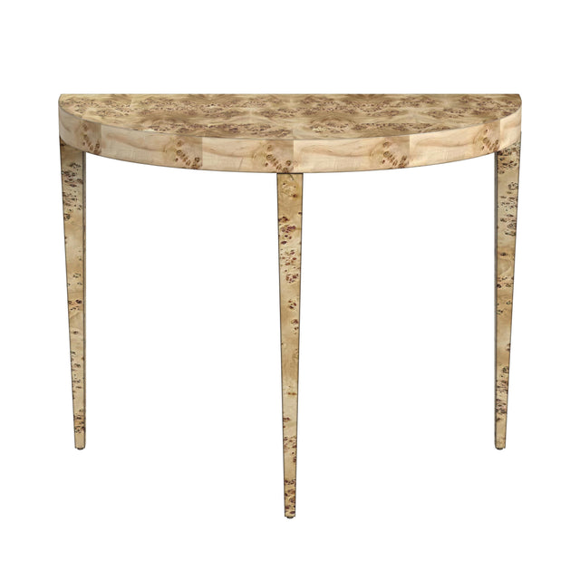 Ingrid 36 in. W Demilune Wood Traditional Burl Console Table by Butler Specialty Company