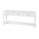 Lark 65 in. W Rectangular Wood 3 Drawer Console Table with Lower Open Shelf by Butler Specialty Company