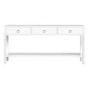 Lark 65 in. W Rectangular Wood 3 Drawer Console Table with Lower Open Shelf by Butler Specialty Company