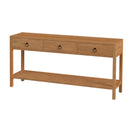 Lark 65 in. W Rectangular Wood 3 Drawer Console Table with Lower Open Shelf by Butler Specialty Company