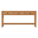 Lark 65 in. W Rectangular Wood 3 Drawer Console Table with Lower Open Shelf by Butler Specialty Company