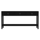 Lark 65 in. W Rectangular Wood 3 Drawer Console Table with Lower Open Shelf by Butler Specialty Company