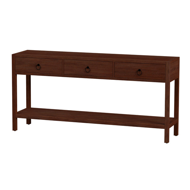 Lark 65 in. W Rectangular Wood 3 Drawer Console Table with Lower Open Shelf by Butler Specialty Company