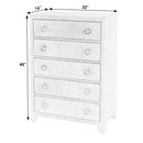 Bar Harbor 32 in. W Rectangular Raffia 5 Drawer Dresser by Butler Specialty Company