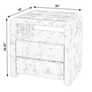 Cora 26 in. W Rectangular Waterfall Edge Wood 2 Drawer Nightstand with Top Open Shelf by Butler Specialty Company