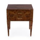 Kai 24 in. W Rectangular Burl Wood 2 Drawer End Table by Butler Specialty Company