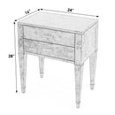 Kai 24 in. W Rectangular Burl Wood 2 Drawer End Table by Butler Specialty Company