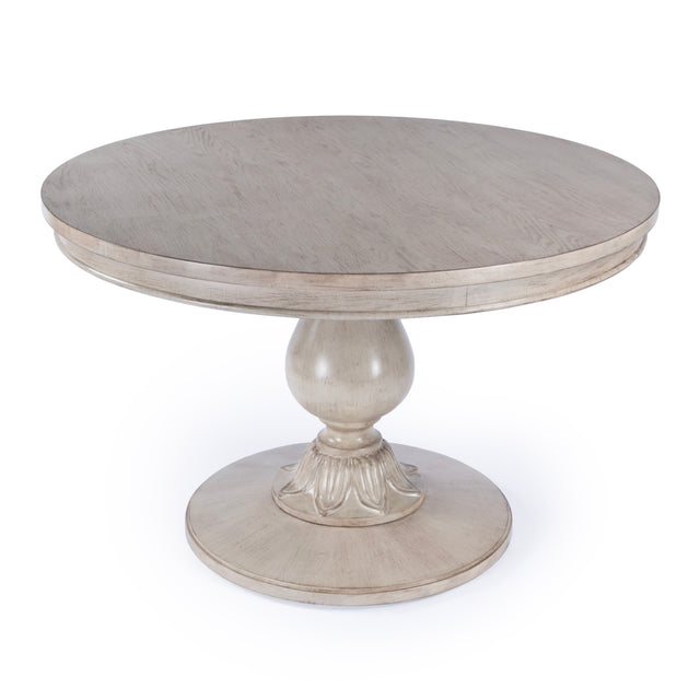 Evie 48 in. W Round Wood Single Pedestal Dining Table by Butler Specialty Company
