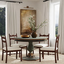 Evie 48 in. W Round Wood Single Pedestal Dining Table by Butler Specialty Company