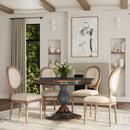 Evie 48 in. W Round Wood Single Pedestal Dining Table by Butler Specialty Company