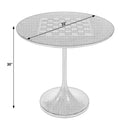 Francis 32 in. W Round Pedestal Base Game Table by Butler Specialty Company
