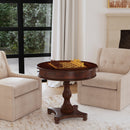 Fredrik 34 in. W Round Wood Pedestal Base Game table by Butler Specialty Company