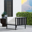 Norway Outdoor 33 in. W Upholstered and Metal Club Chair with Cushion by Butler Specialty Company
