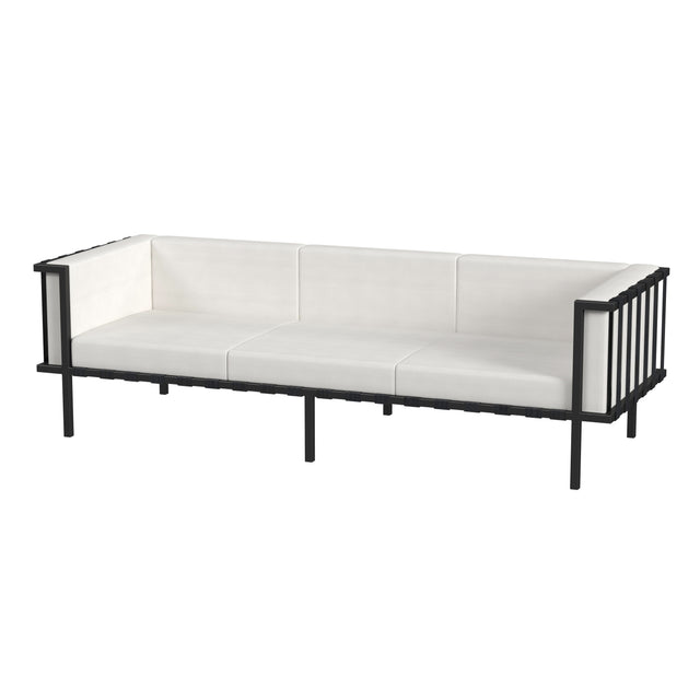 Norway Outdoor 76.5 in. W Rectangular Upholstered and Metal Patio Sofa with Cushions by Butler Specialty Company