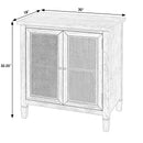 Flagstaff 30 in. W Rectangular Wood 2 Door Cane Accent Storage Cabinet by Butler Specialty Company