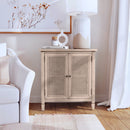 Flagstaff 30 in. W Rectangular Wood 2 Door Cane Accent Storage Cabinet by Butler Specialty Company